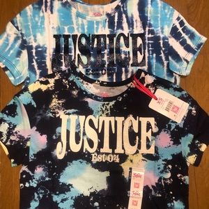 Set of two girls Justice shirts